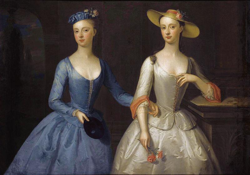 Enoch Seeman Lady Sophia and Lady Charlotte Fermor oil painting image